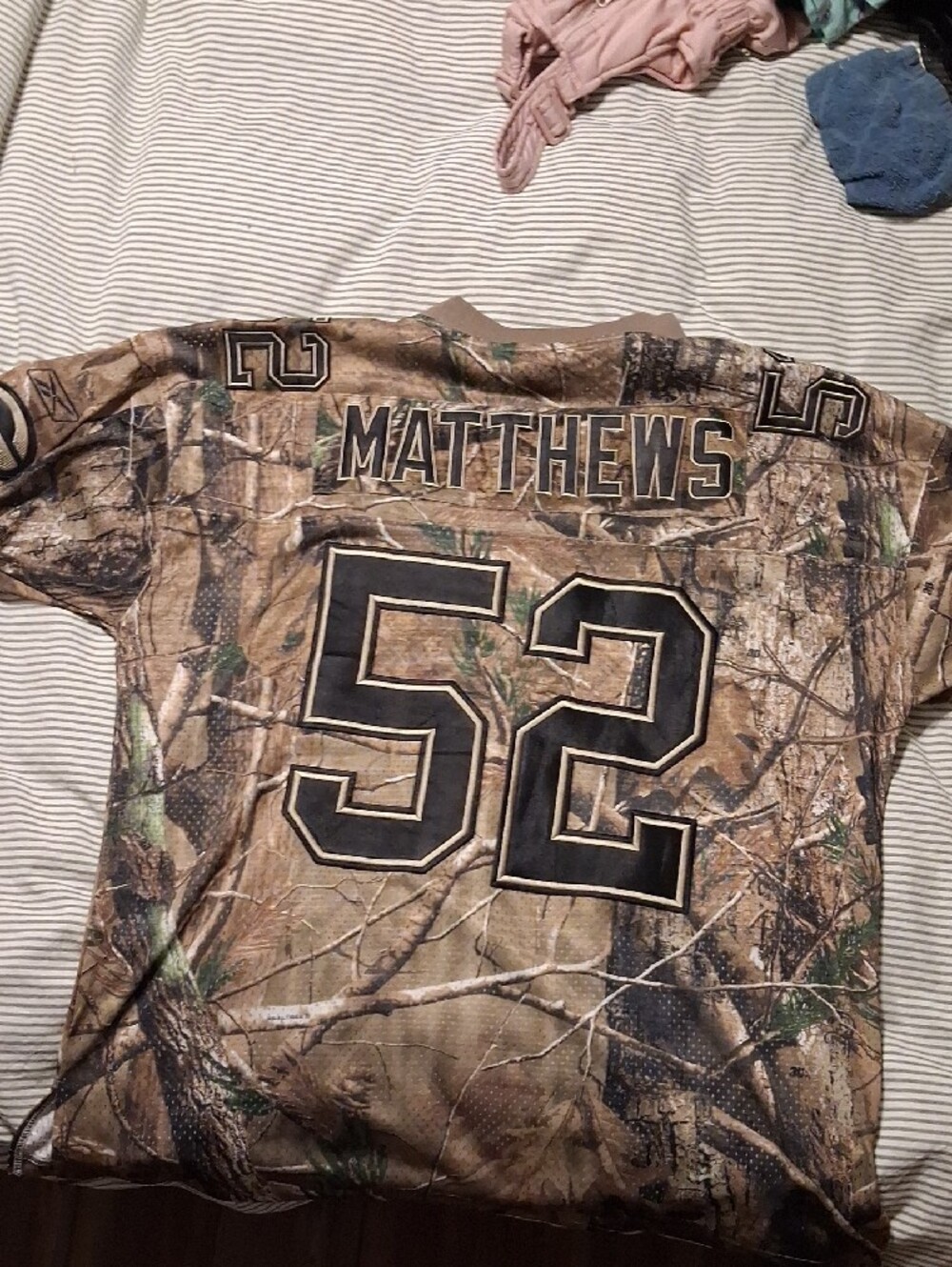 Clay Matthews Reebok Camo Green Bay Packers #52 Jersey - Picture 2 of 4